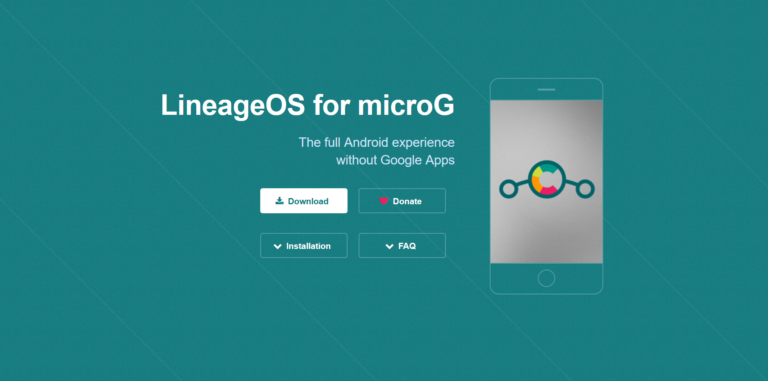 LineageOS for MicroG website