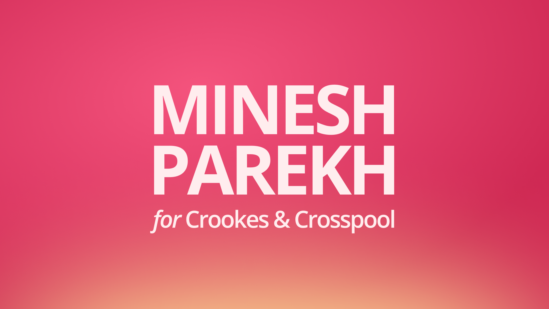 Minesh Parekh for City Council - Image 1
