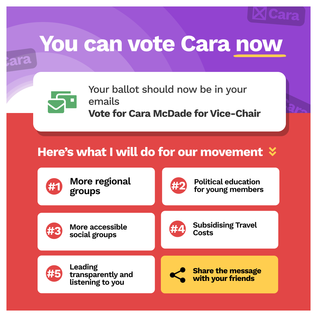 Cara McDade for Scottish Young Labour Vice Chair - Image 3