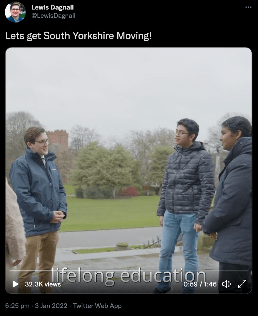 Clark Narvas standing with Lewis Dagnall, Abdullah Okud and Nabeela Mowlana